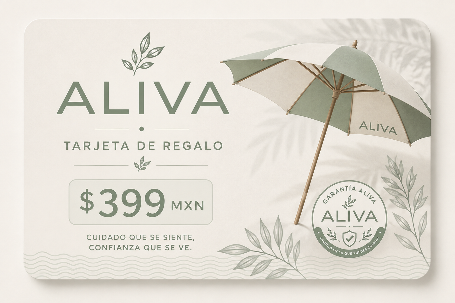 Tarjeta de regalo $399